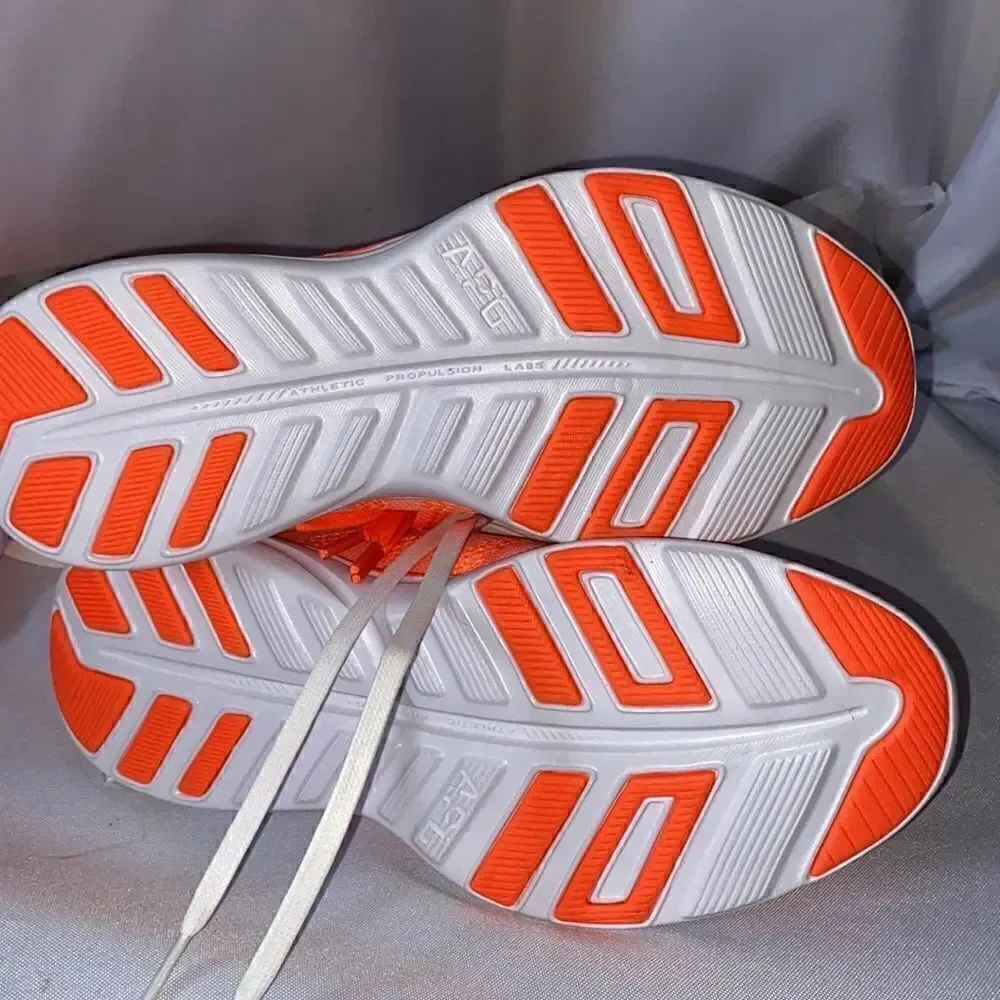 APL TECHLOOM PRO KNIT RUNNING SNEAKERS NEW NEON ORANGE 7.5